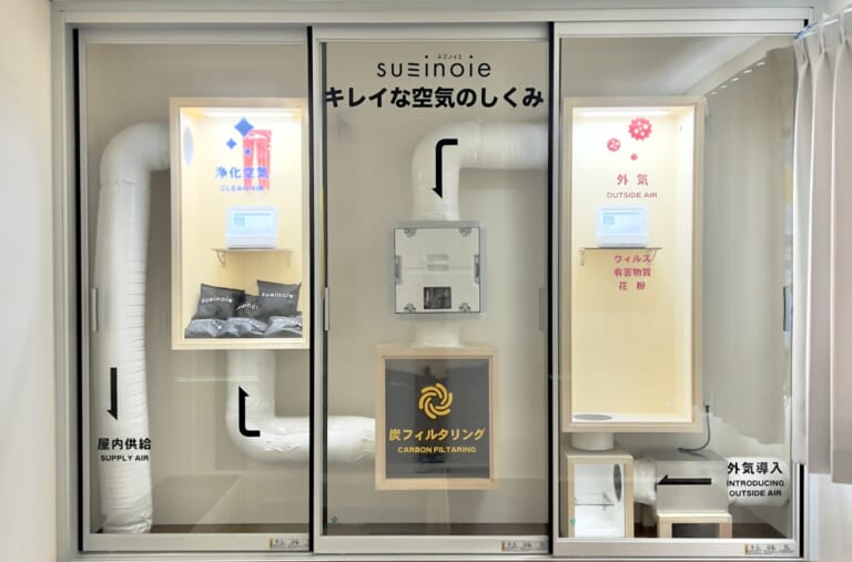 「スミノイエ」の秘密がわかる①体験ブース